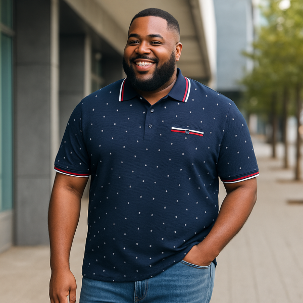 Navy polo shirt